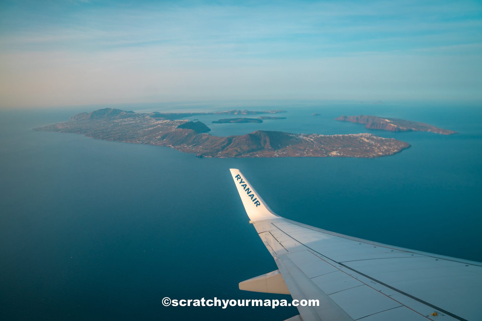 how to get to Santorini by flight