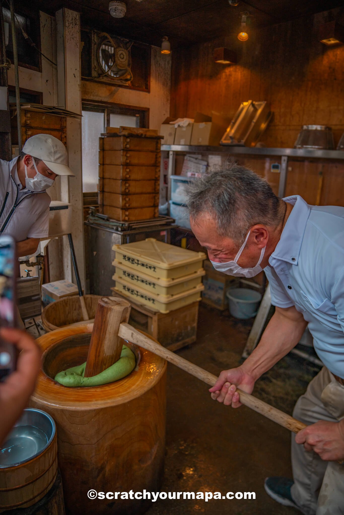 mochi pounding in Nara - best things to do in Nara, Japan in one day