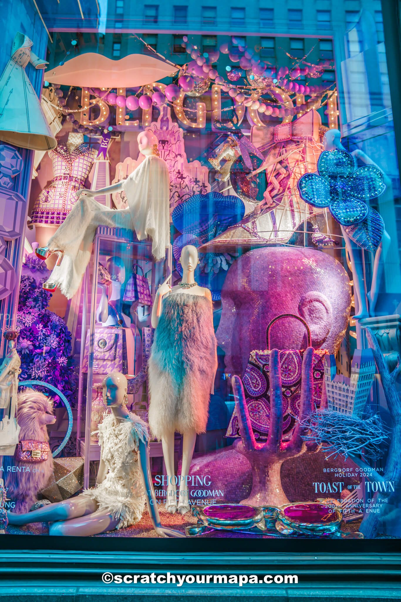 Bergdorf Goodman during Christmas in NYC-4 Bergdorf Goodman Christmas window displays in NYC