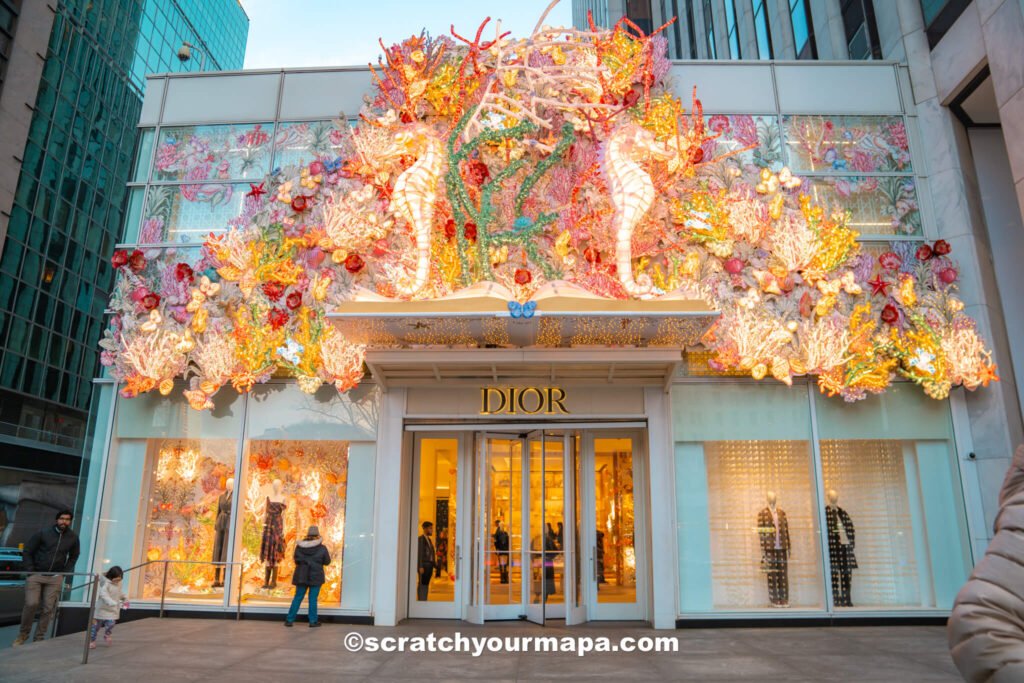Holiday Window Displays in NYC during Christmas in New York