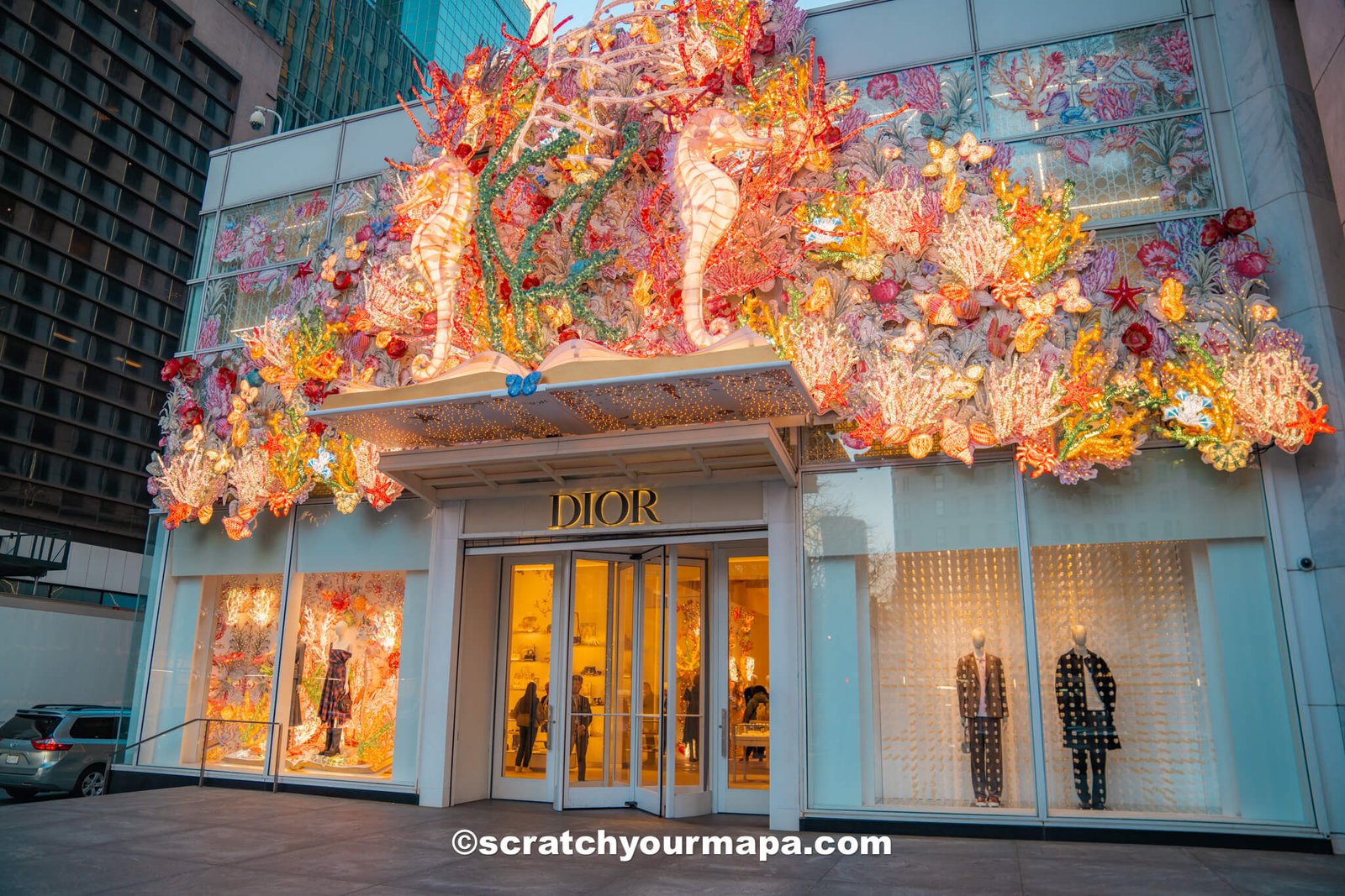 Christmas in NYC - Dior storefront