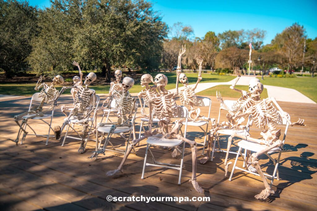 Halloween decorations in Conway