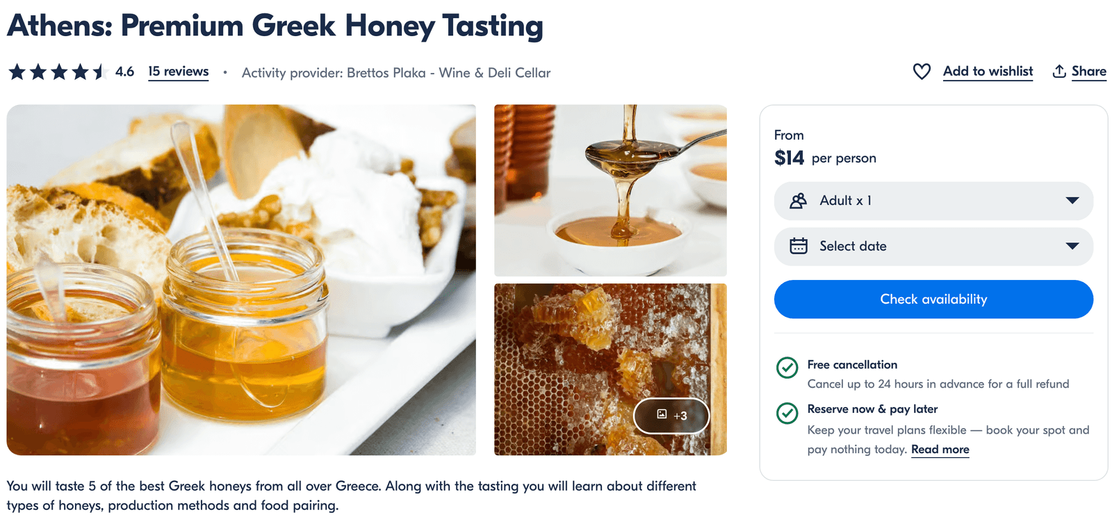 honey tasting in Athens - what to eat in Athens, Greece