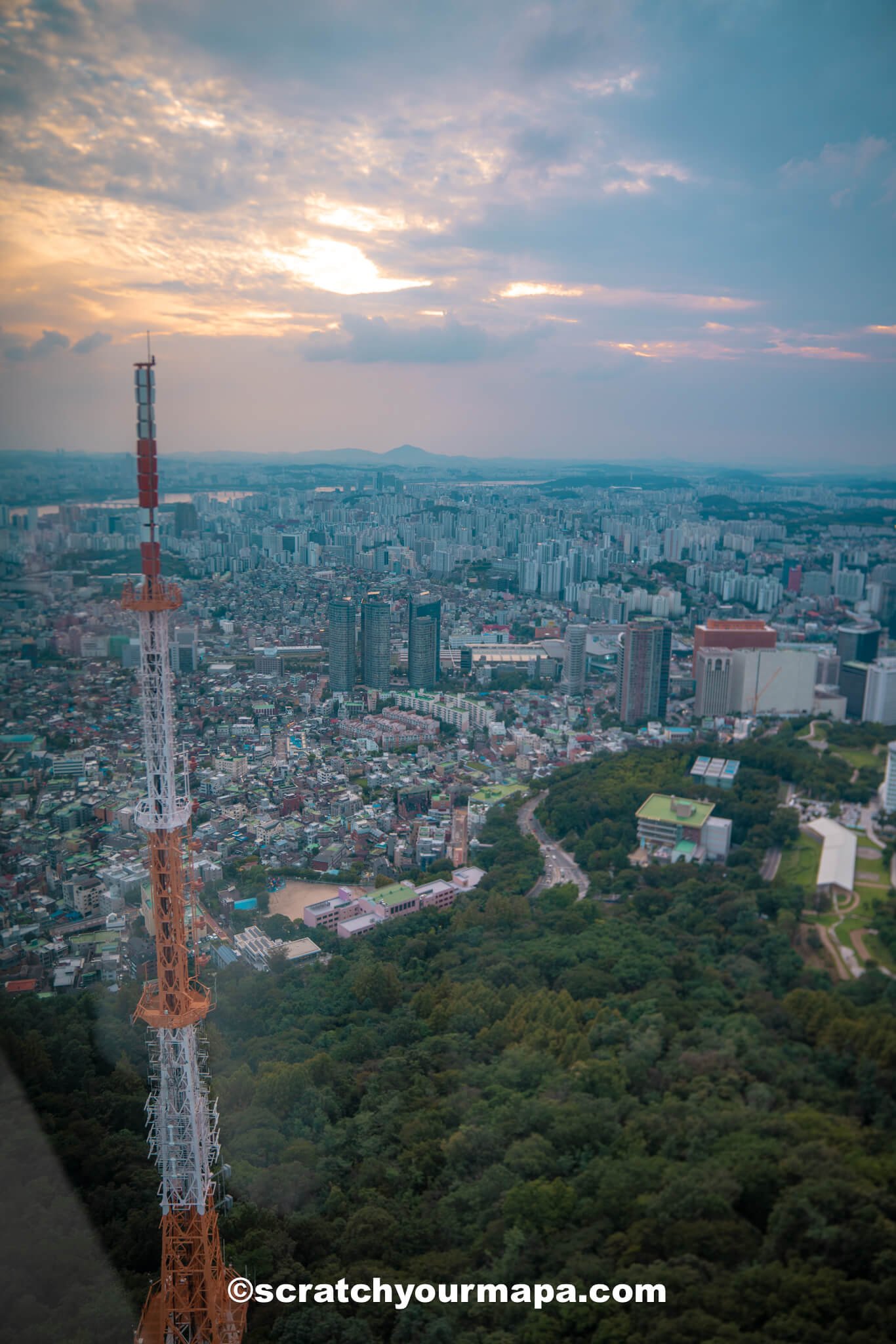 while visiting Seoul, South Korea