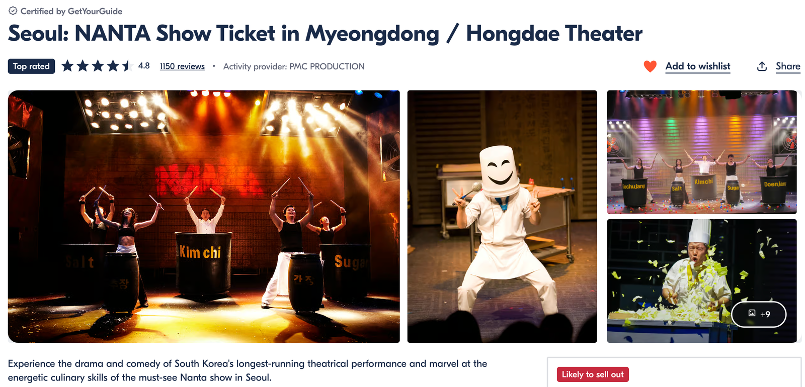 Nanta show - best things to do in Seoul, South Korea
