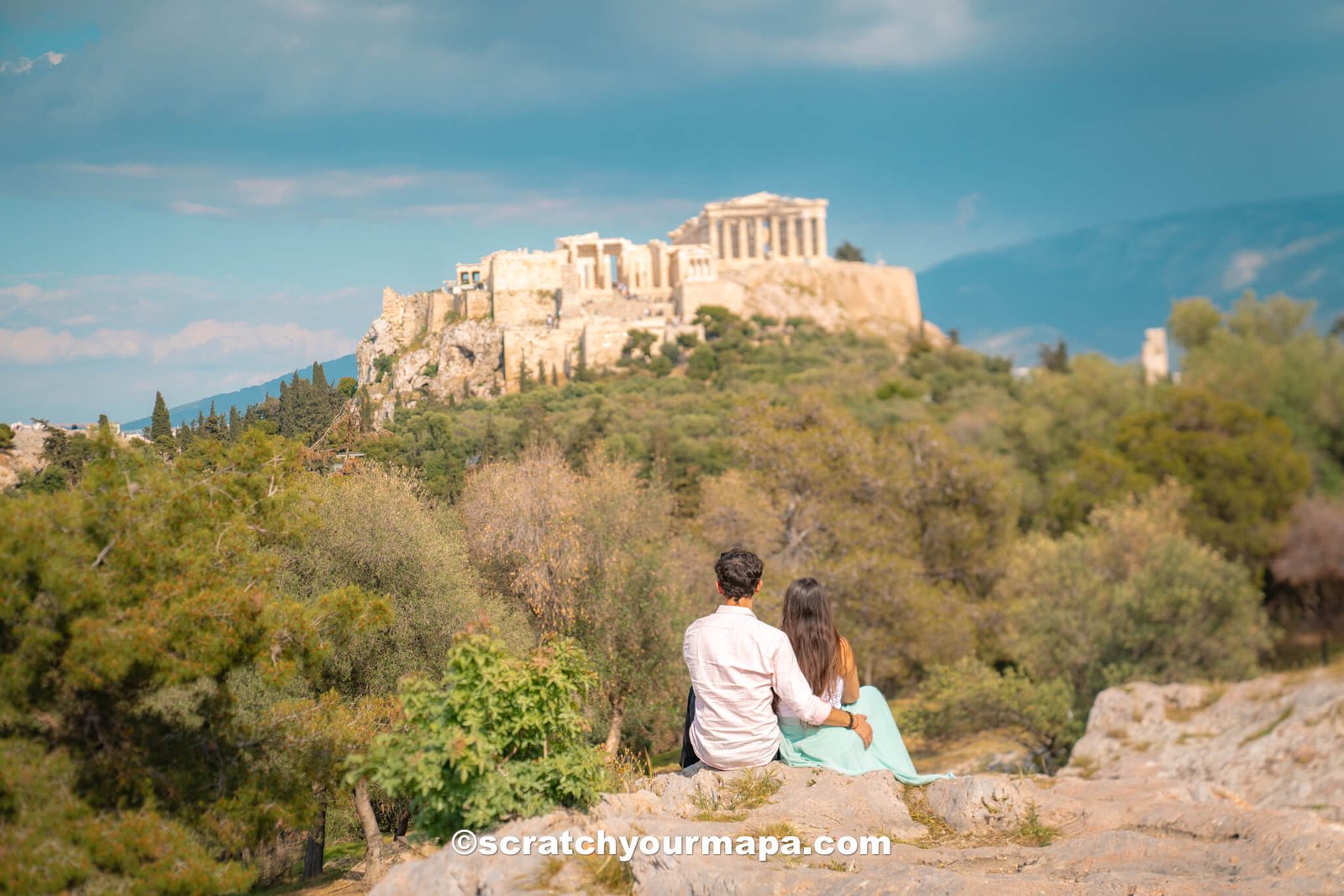 Philopappos Hill in Athens, Greece