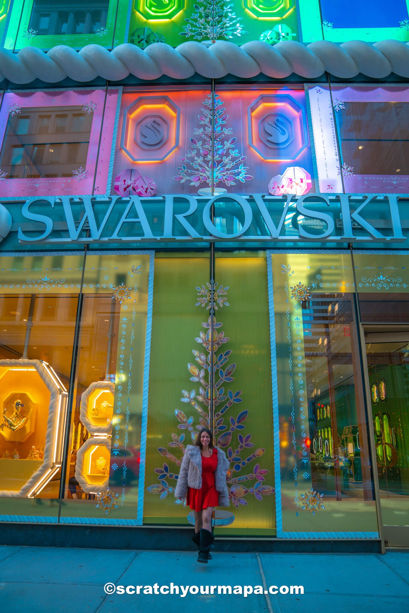 Swarovski - best holiday window displays in NYC