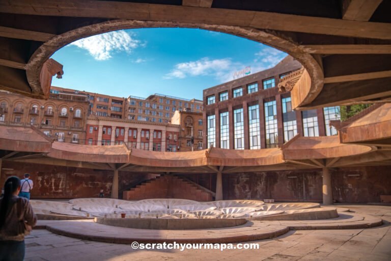 flower fountain - best things to do in Yerevan, Armenia