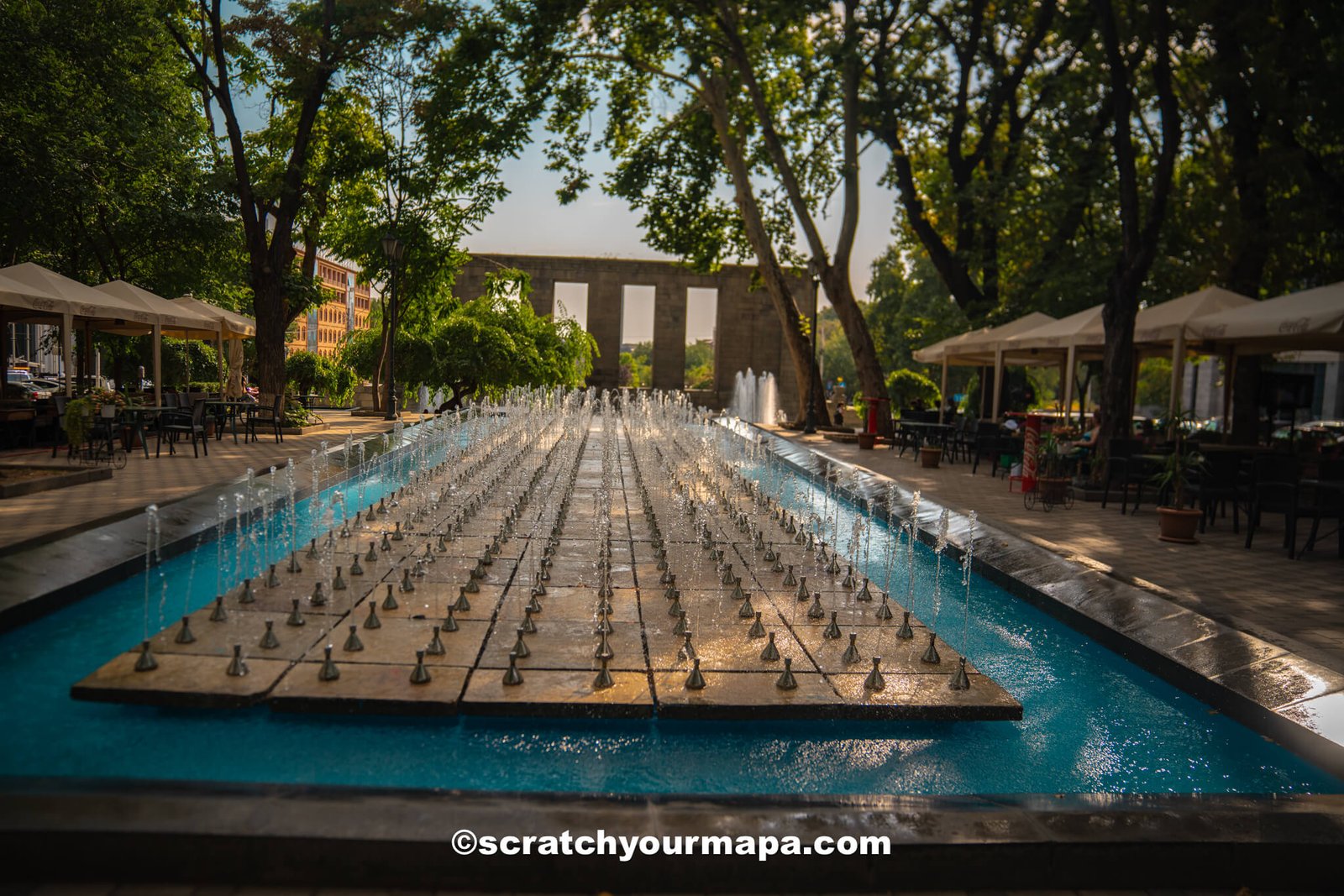 taking the train to Yerevan