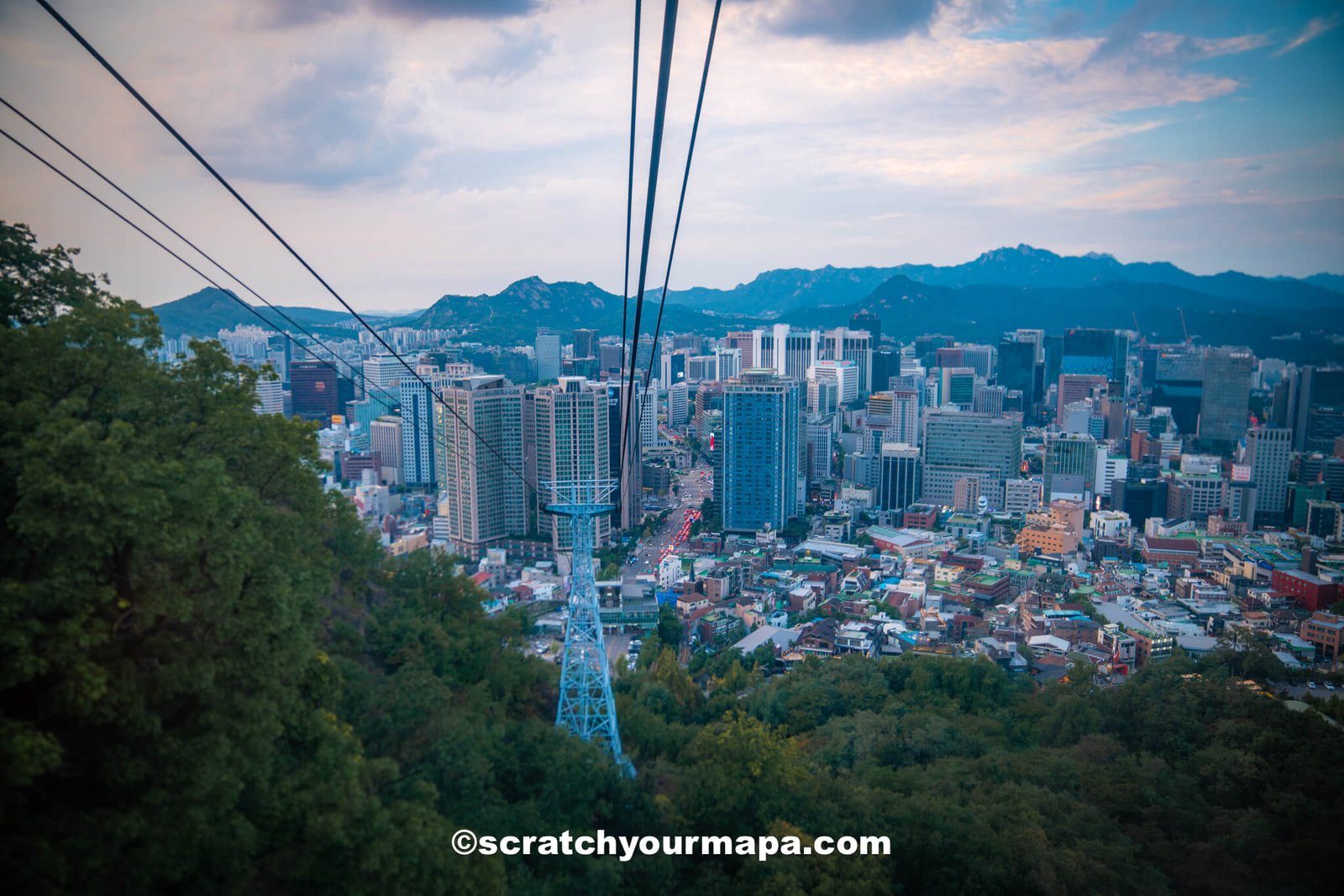 cable car to Seoul Tower - things to do in Seoul, South Korea