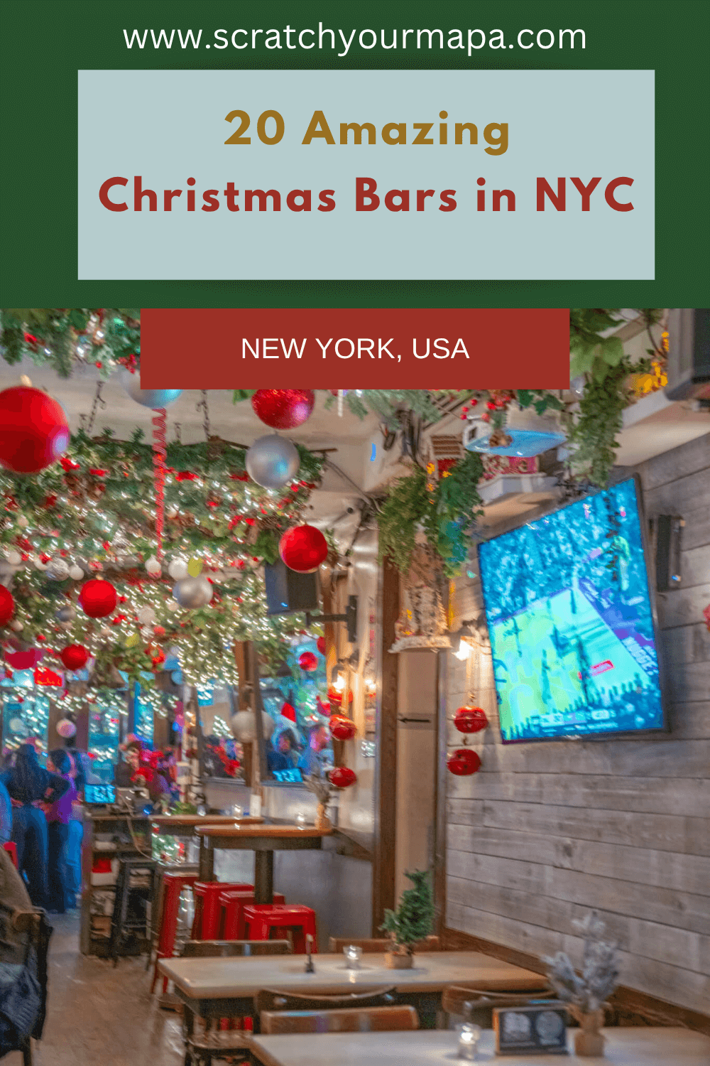 the best Christmas bars in NYC travel guide