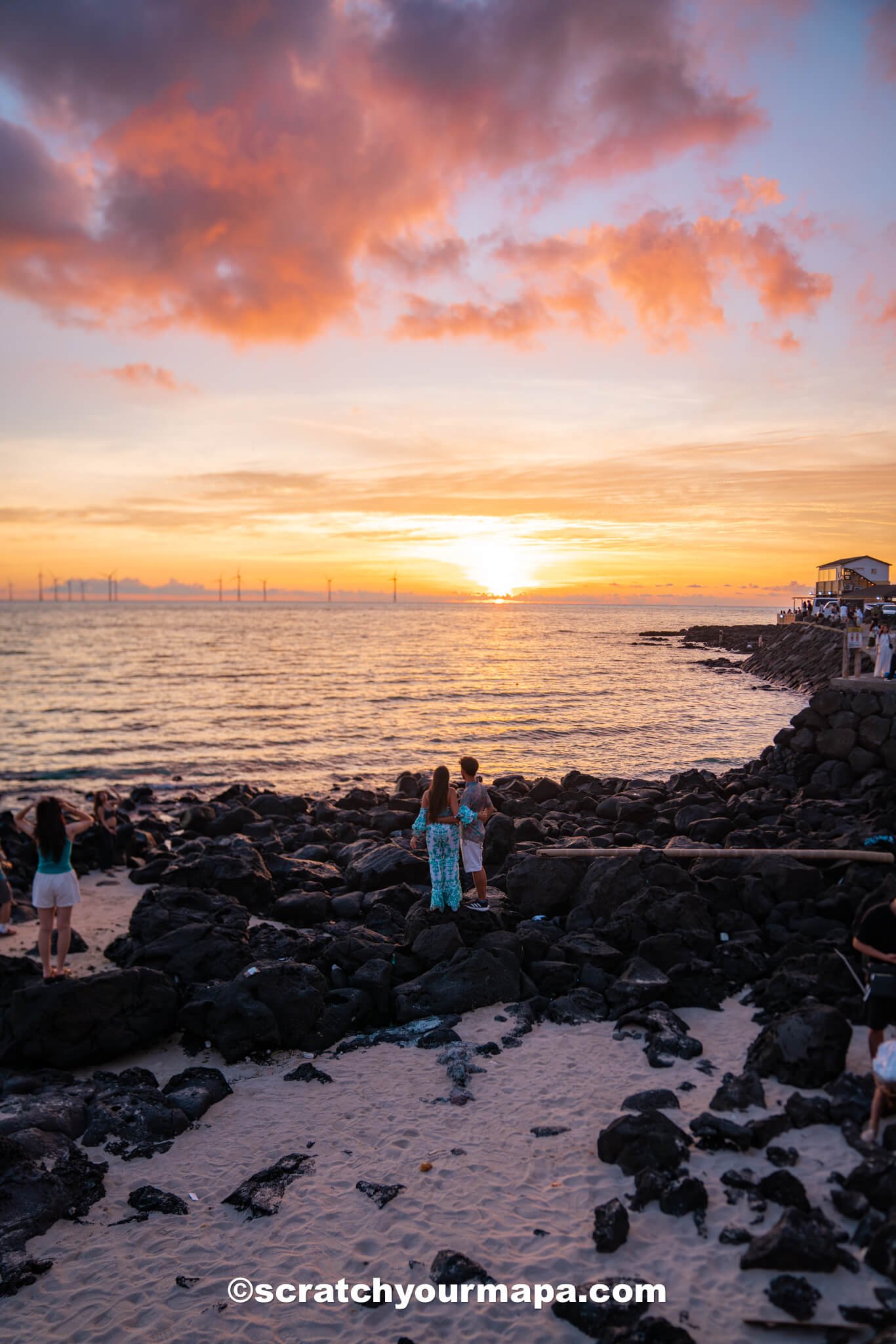 things to do in Jeju - sunset in Aewol 