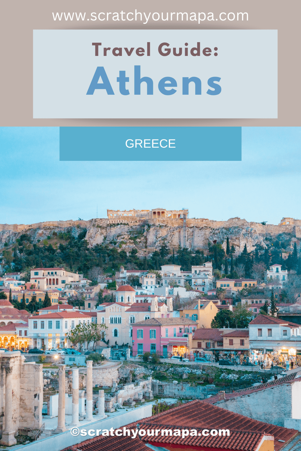 Athens Greece travel guide pin 1