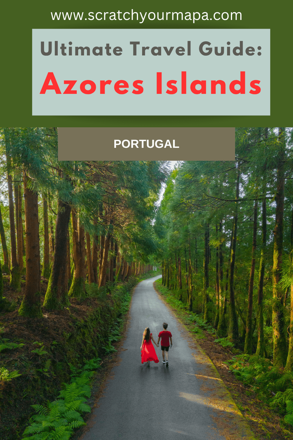 Azores travel guide pin