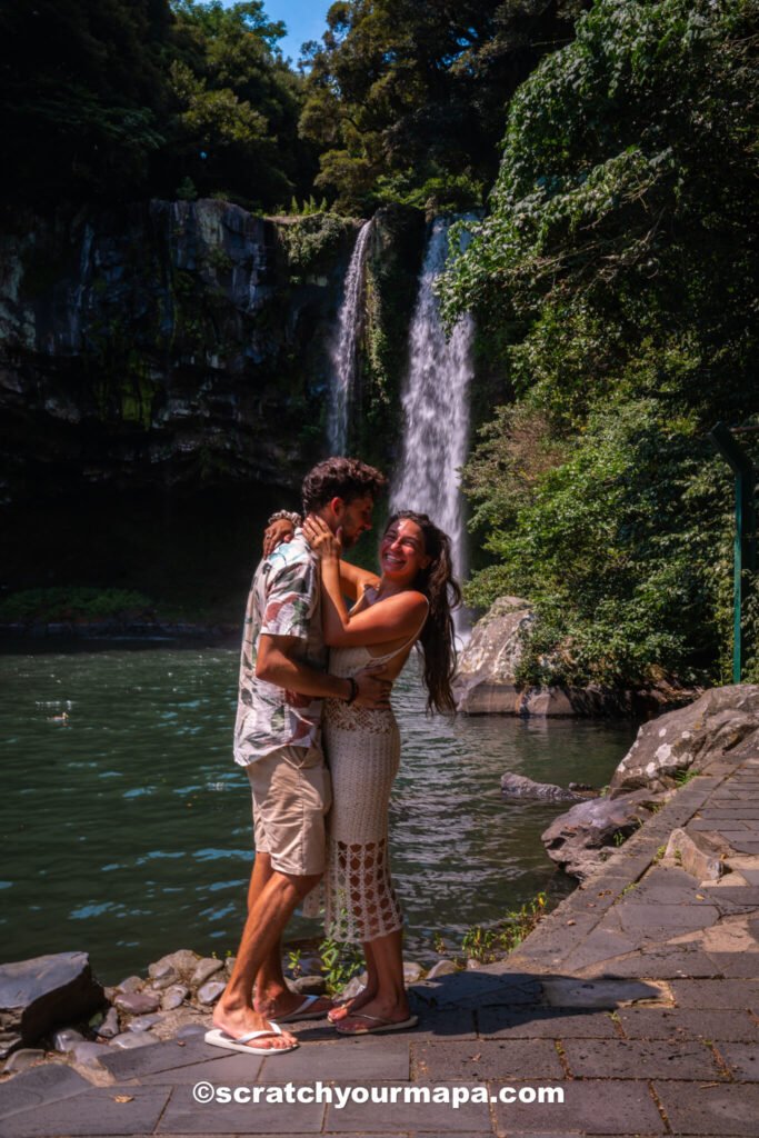 waterfalls in Jeju - planning a trip to South Korea in summer