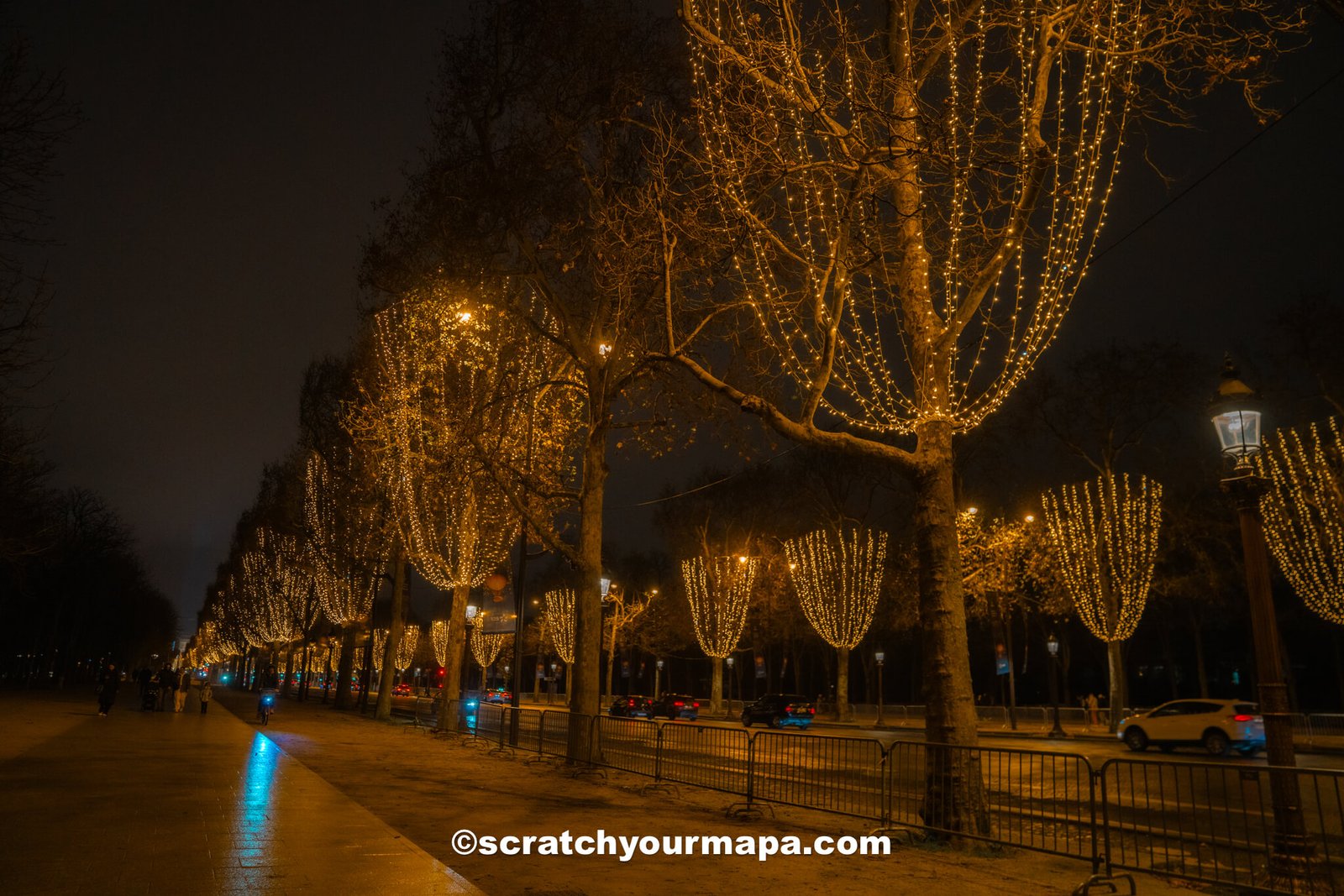 Champs Elysses  - best spots for Christmas in Paris, France