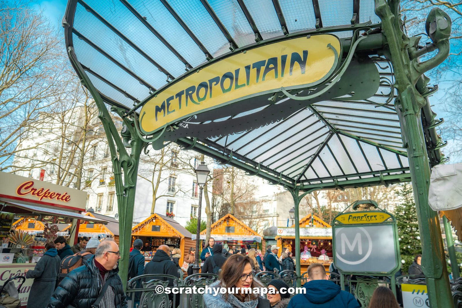 Abbesses Christmas Market - Christmas in Paris, France