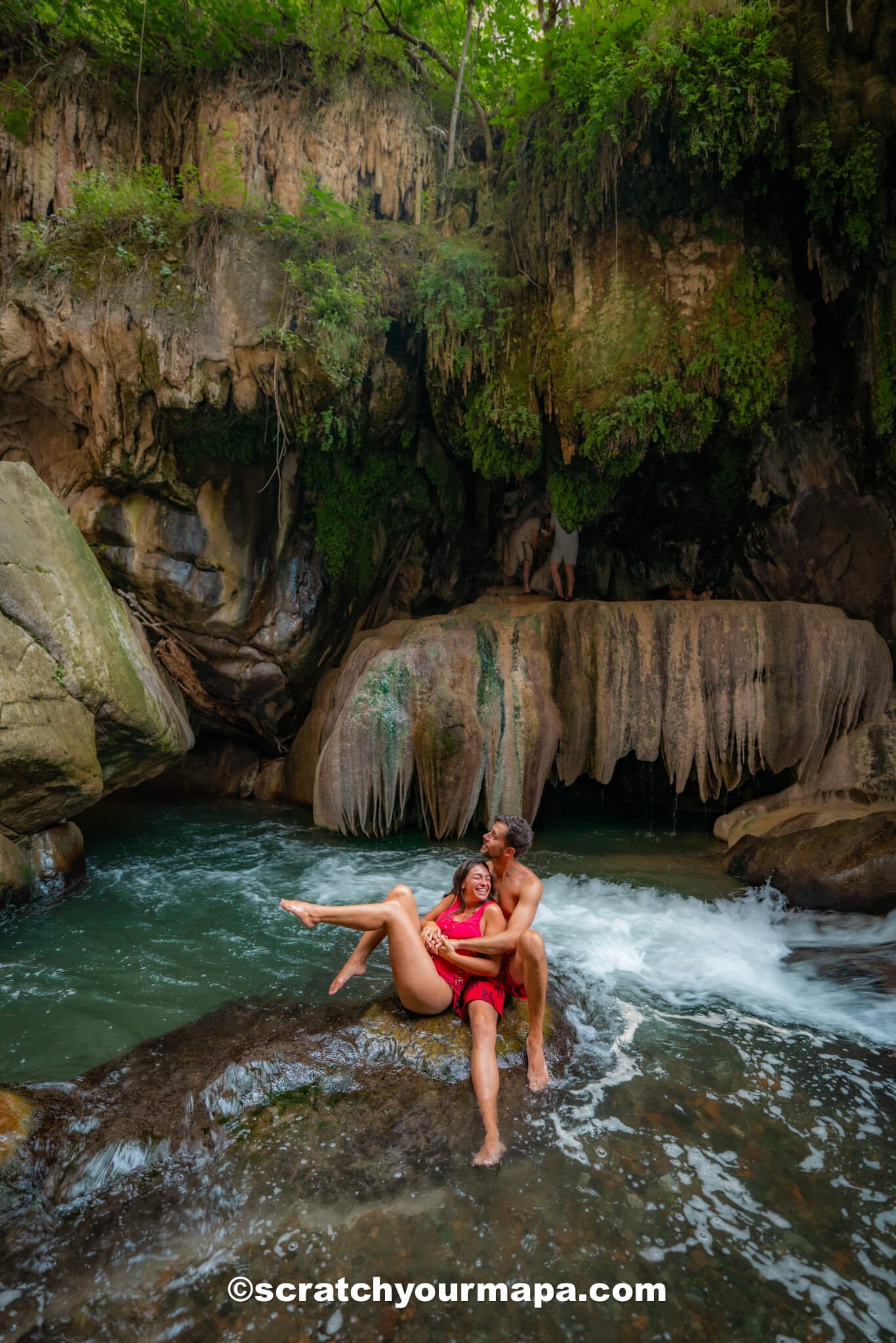 visiting the Devil's Bridge on a road trip in Armenia