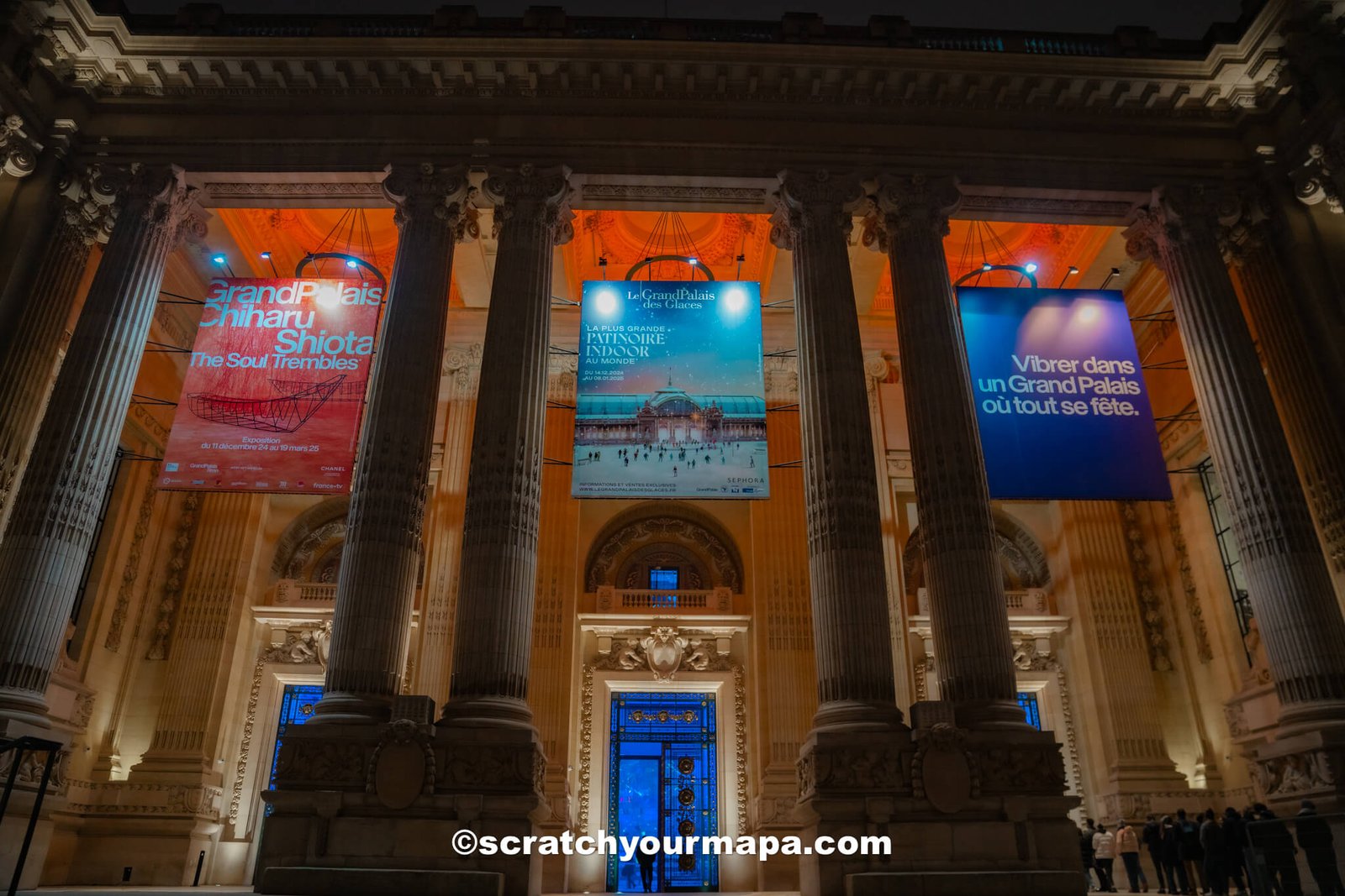 Le Grande Palais des Glaces - ice skating during Christmas in Paris, France