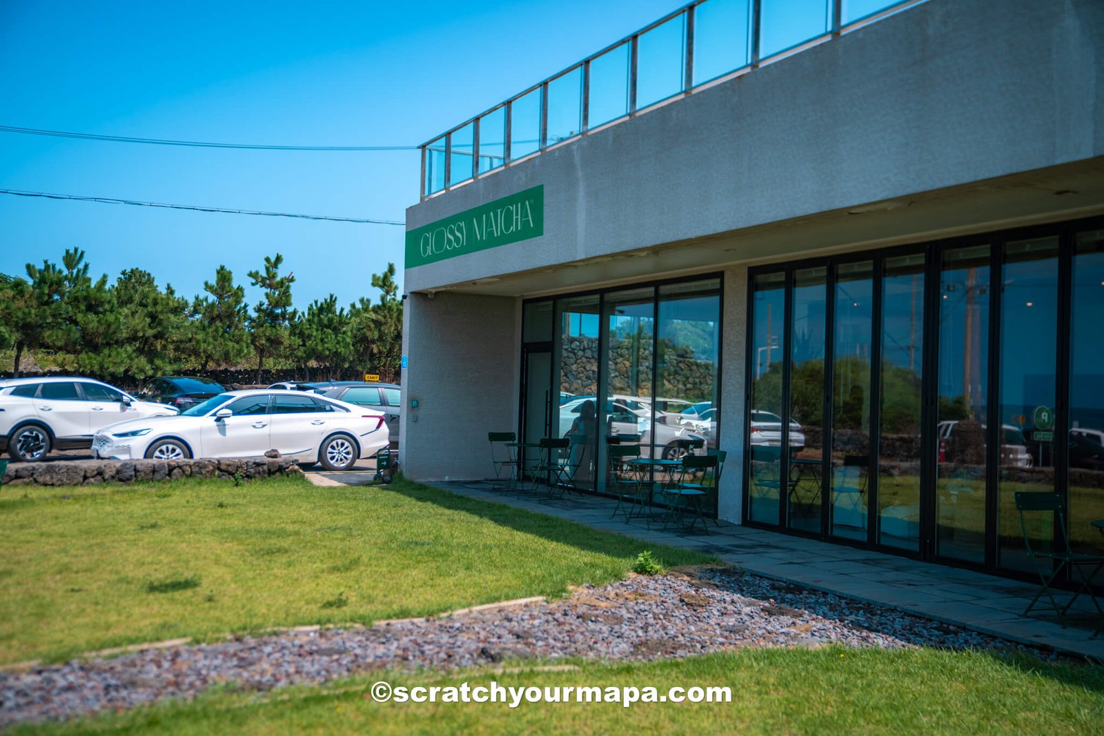 Glossy Matcha - cafes in Jeju, South Korea