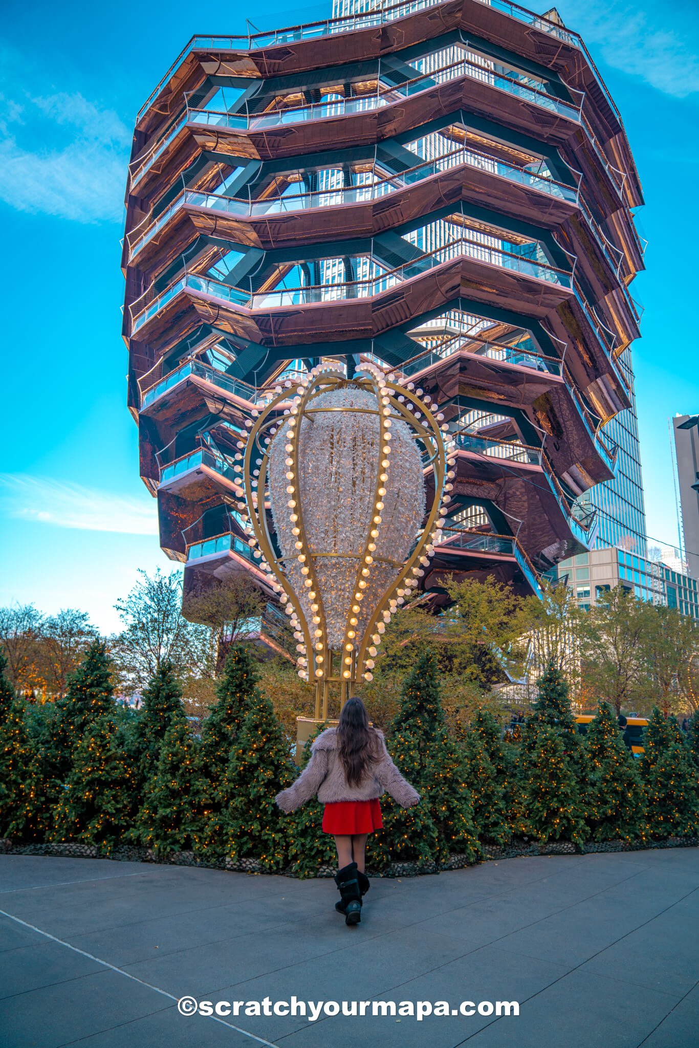 The Vessel - best Christmas decorations in NYC