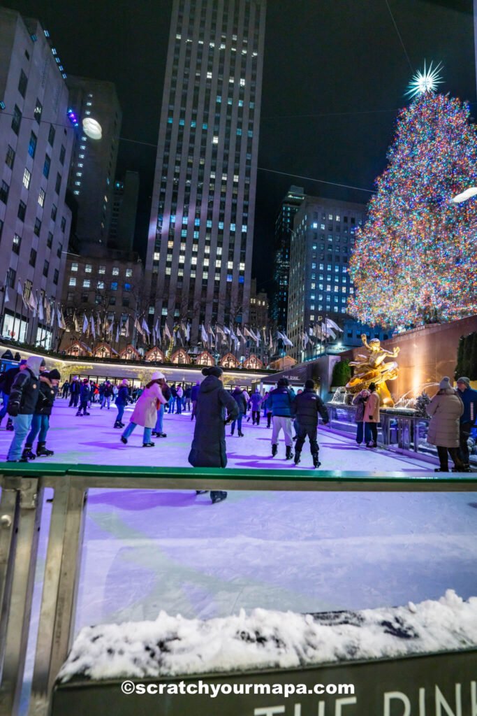 ice skating at Rockefeller center - things to do in December in New York City