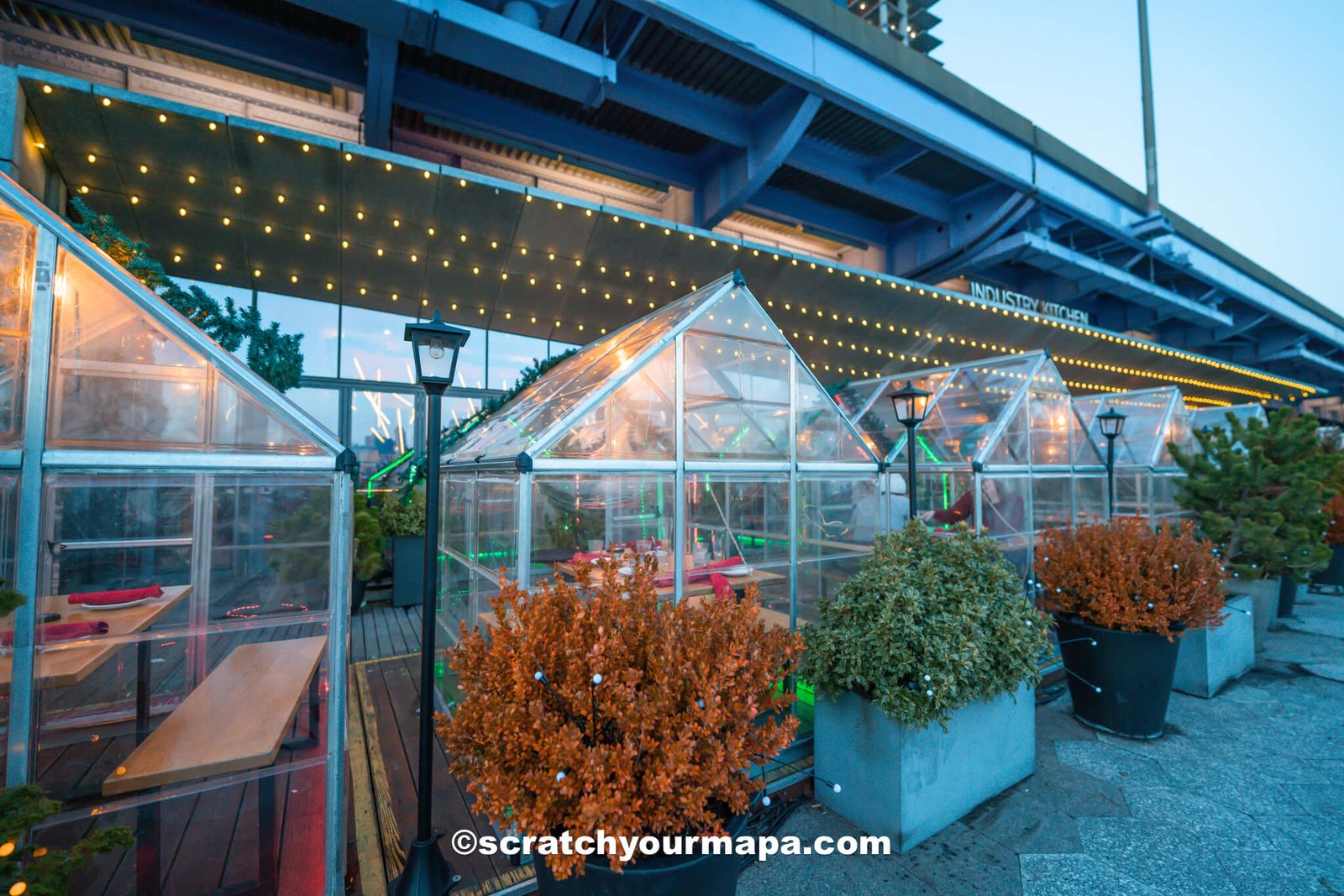 The Seaport - best Christmas decorations in NYC