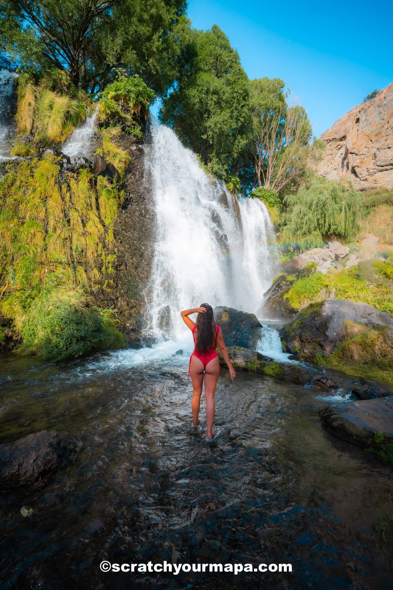 Shaki waterfall - best places to see in Armenia