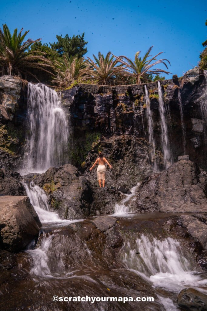 waterfalls in Jeju - planning a trip to South Korea in summer