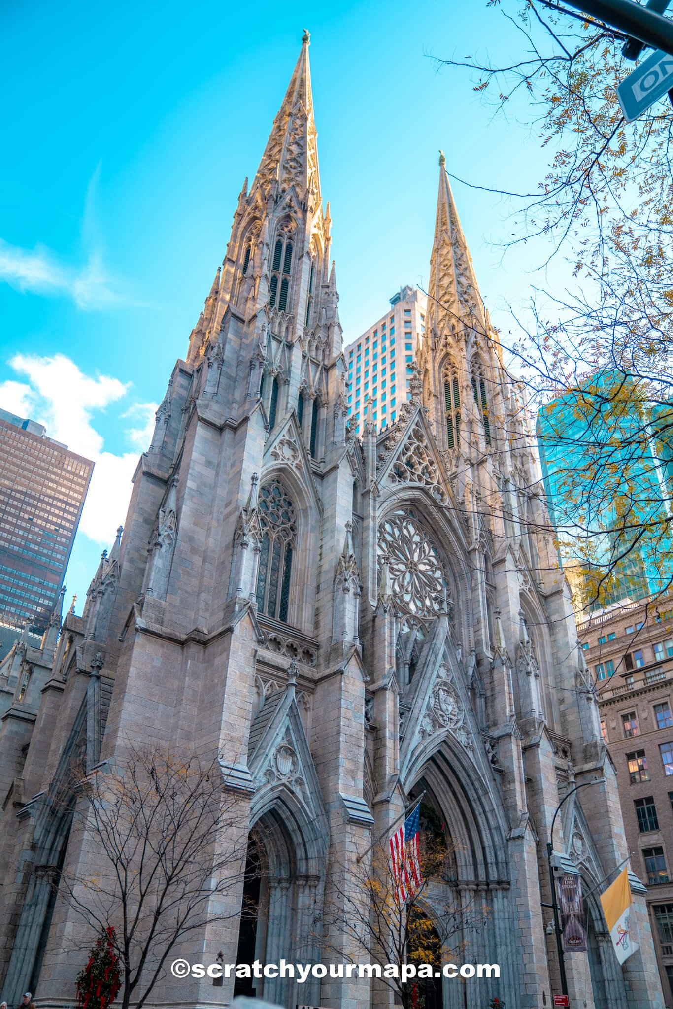 Patrick's Cathedral during Christmas in NYC