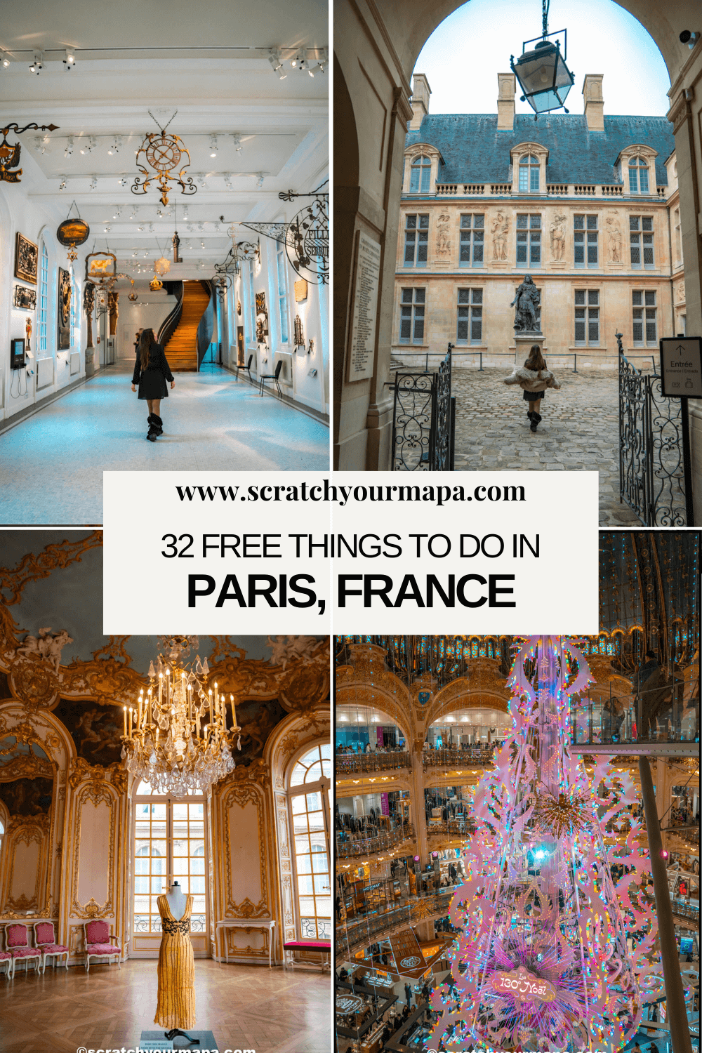 the best free things to do in Paris, France pin