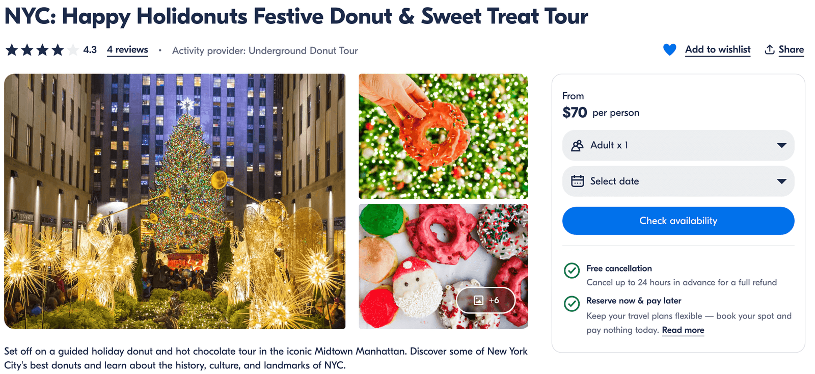 Holiday sweet tours - Christmas activities in NYC