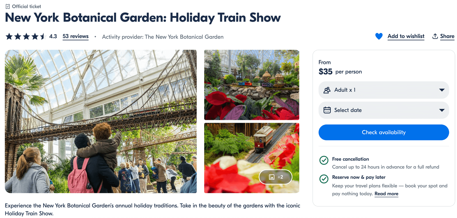 Holiday train show - Christmas activities in NYC