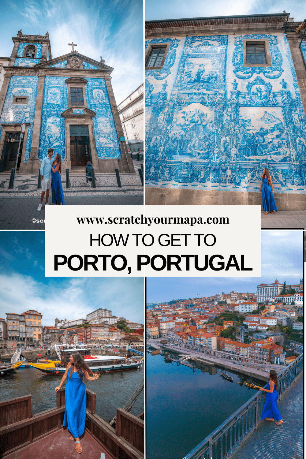 how to get to Porto travel guide pin