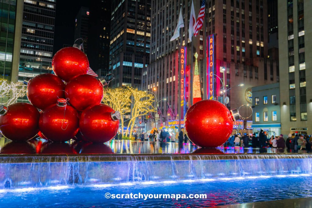Radio City Red Christmas Ornaments - best Christmas decorations in NYC