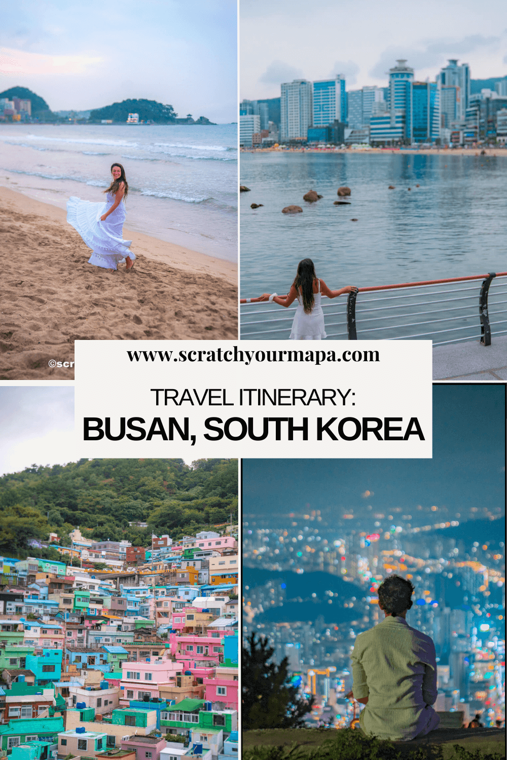 Busan travel itinerary pin