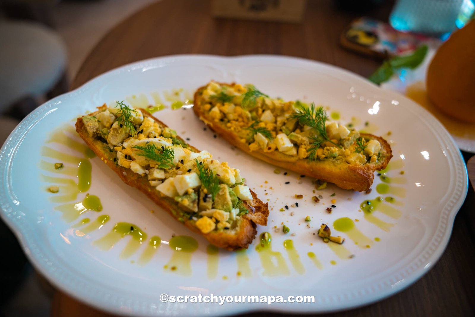 Cafe in Yerevan, Armenia-2 Armenian dishes for breakfast
