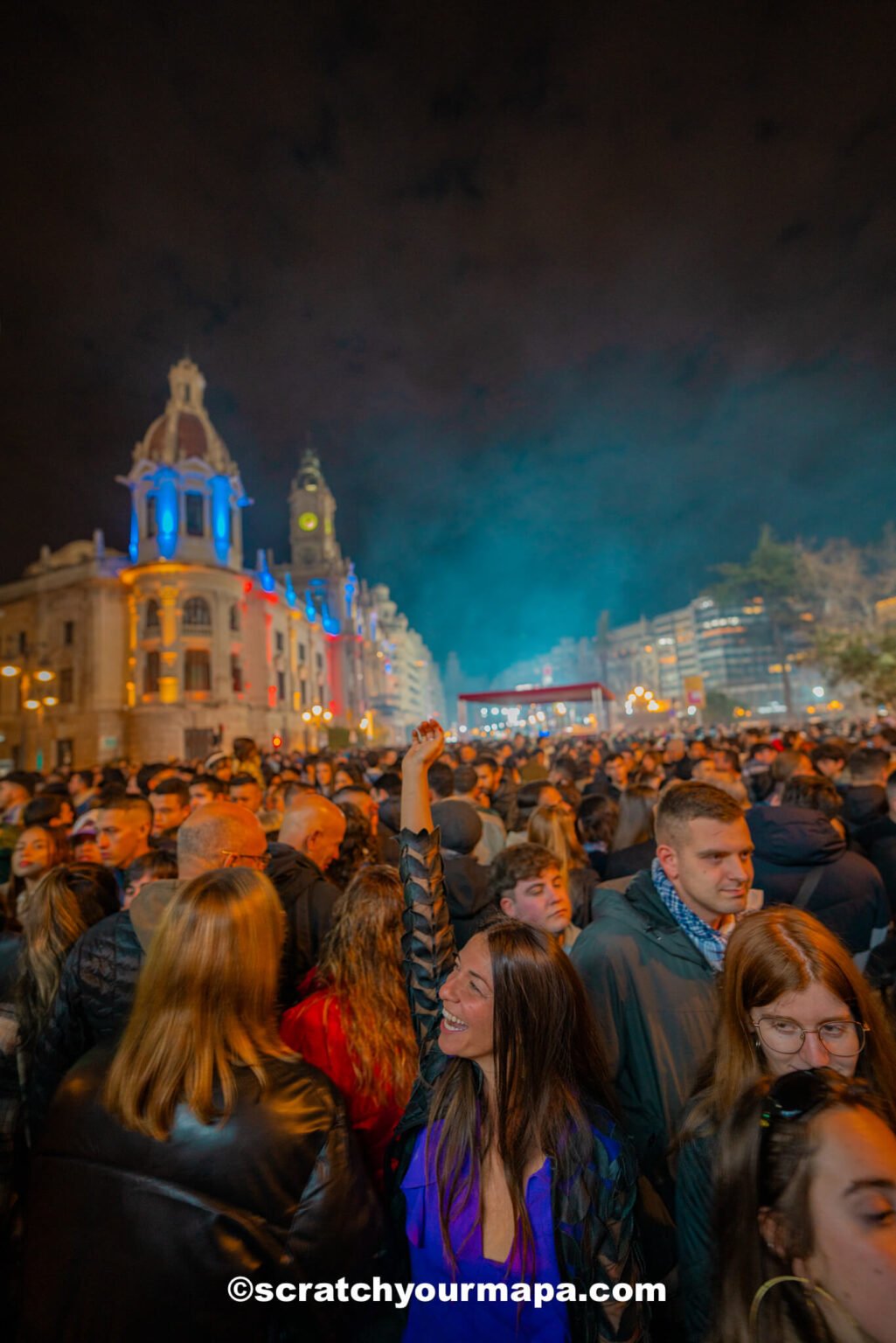 fireworks during Las Fallas in Valencia