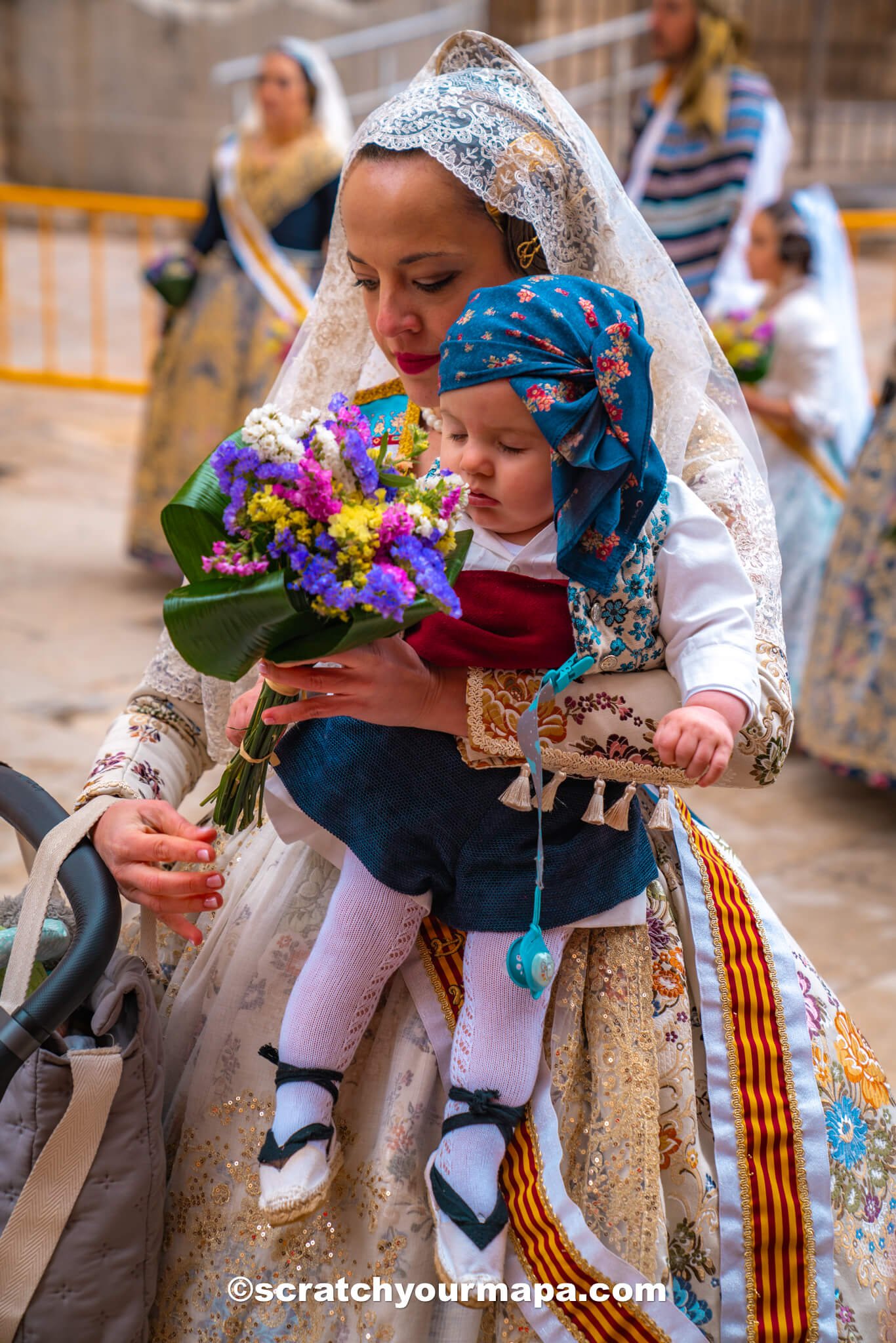 Las Fallas Valencia parade