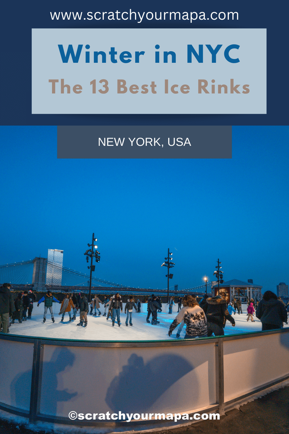 best ice rinks in NYC pin 