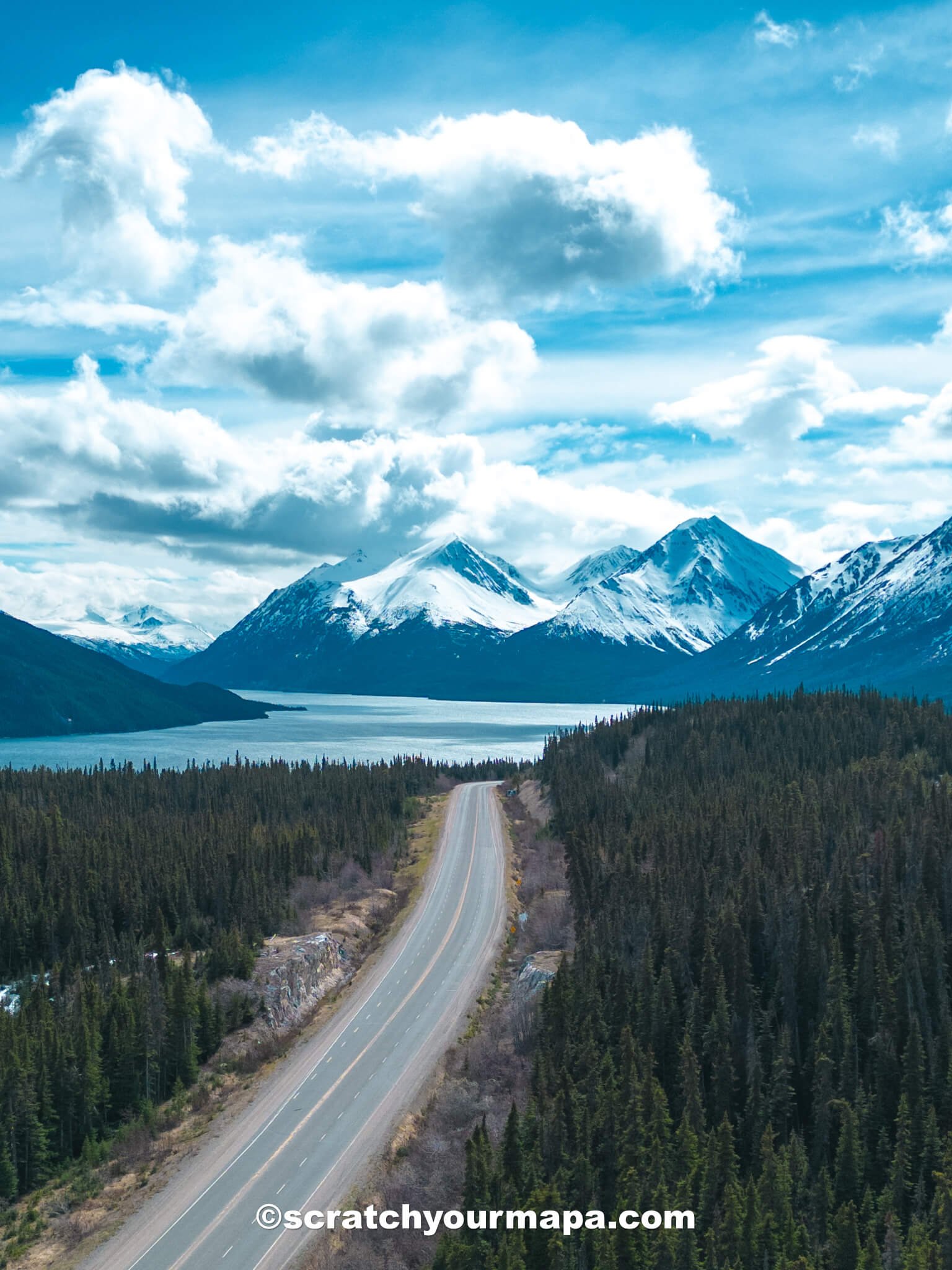 drone shots in Alaska-1 best time for cruising to Alaska