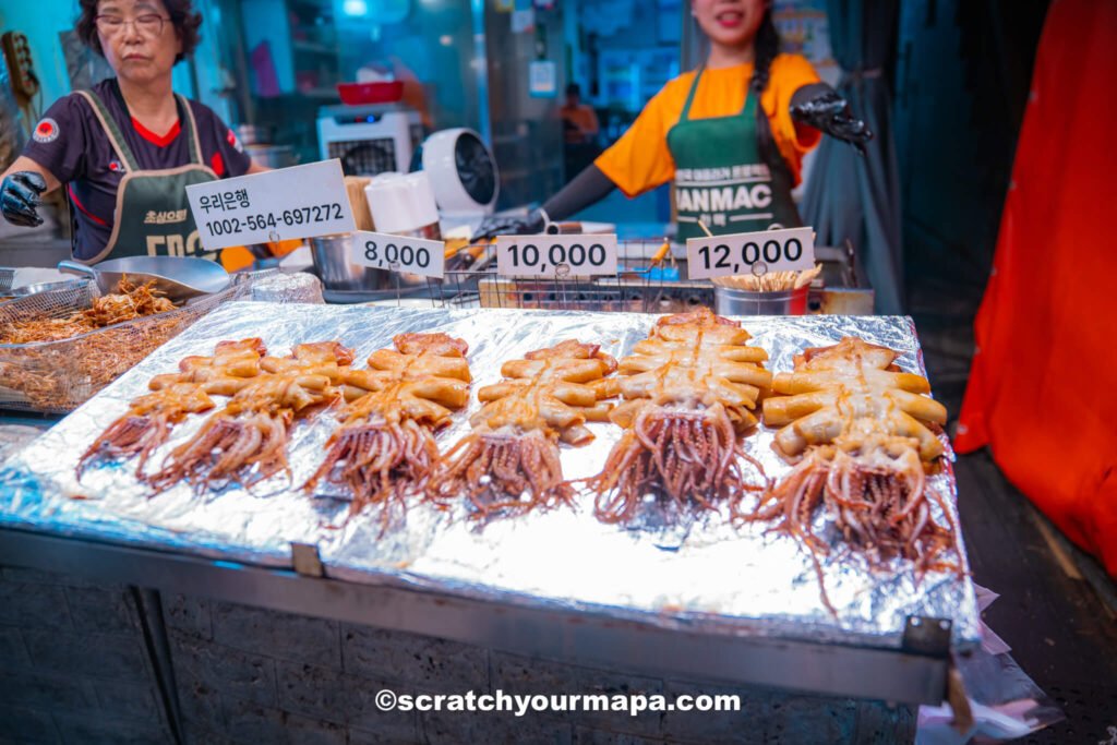 market in Haeundae - Busan travel itinerary