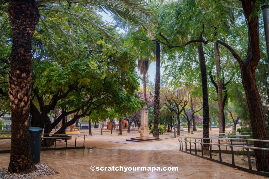 park in Valencia, Spain