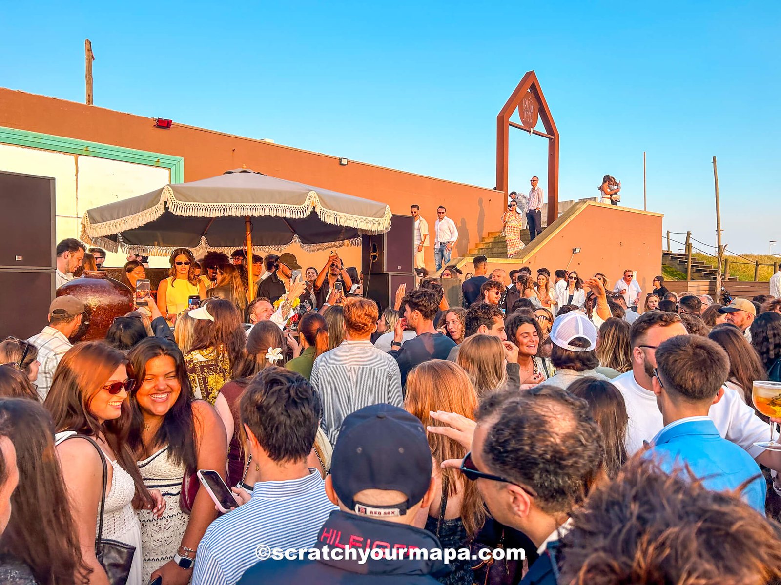 sunset party in Porto, Portugal