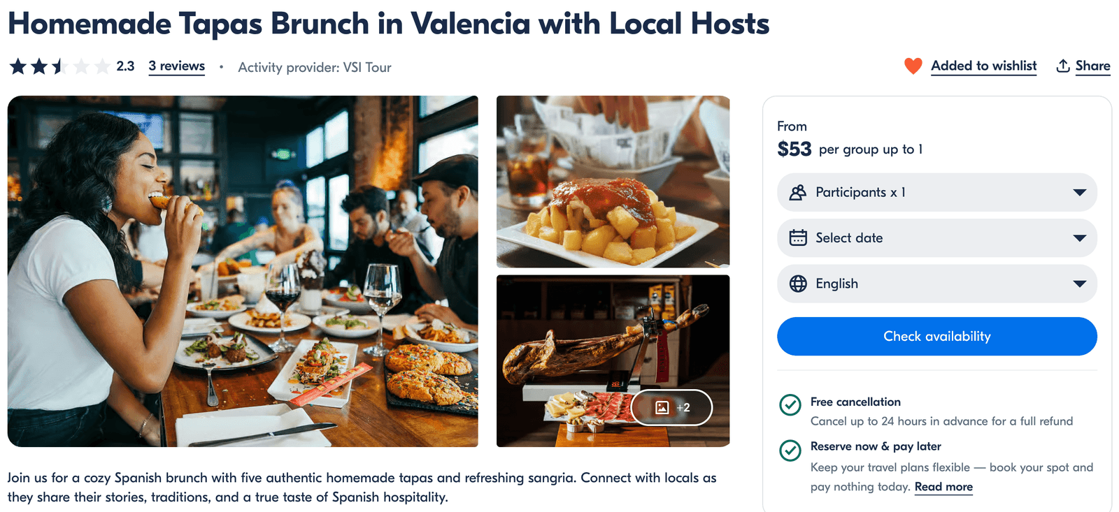 tapas brunch - things to do in Valencia when it rains