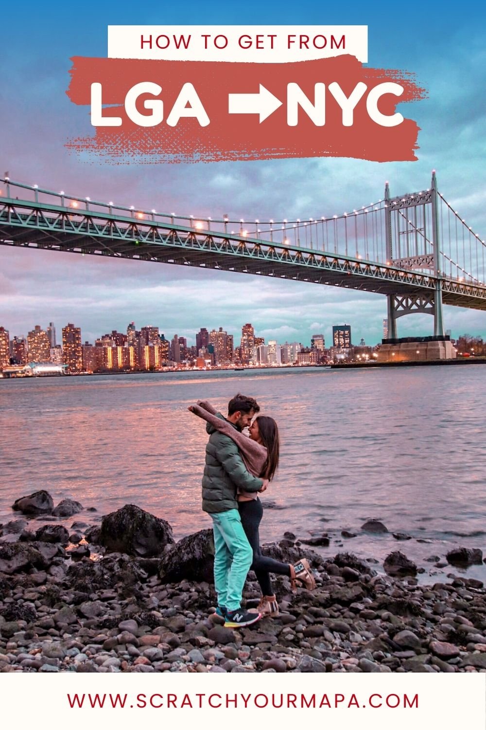 how to get from LGA to Manhattan pin