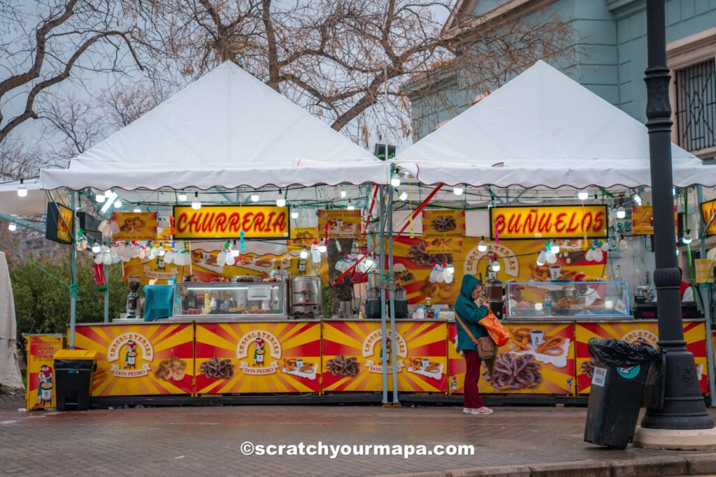 street food during Las Fallas in Valencia