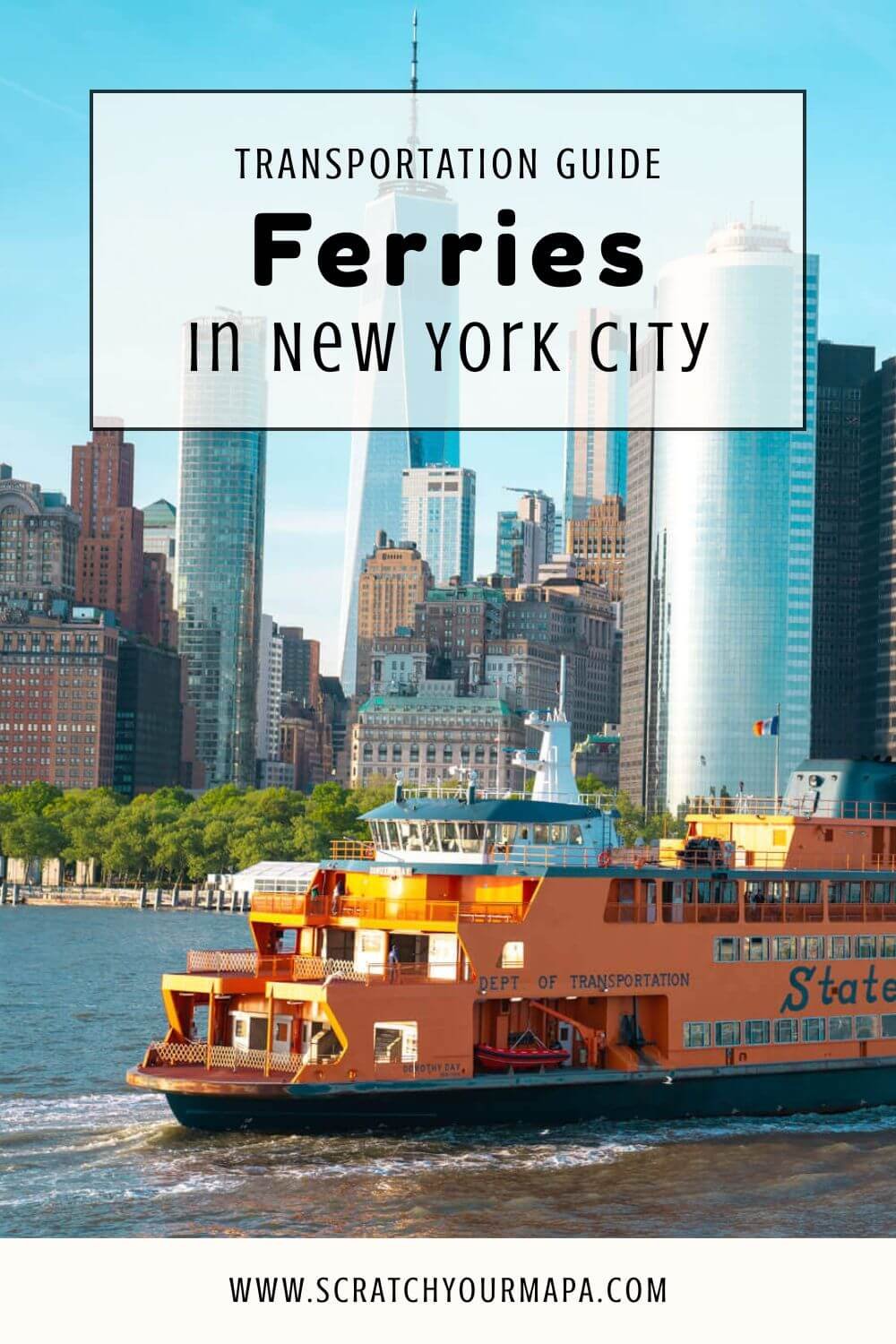 ferries in New York City pin