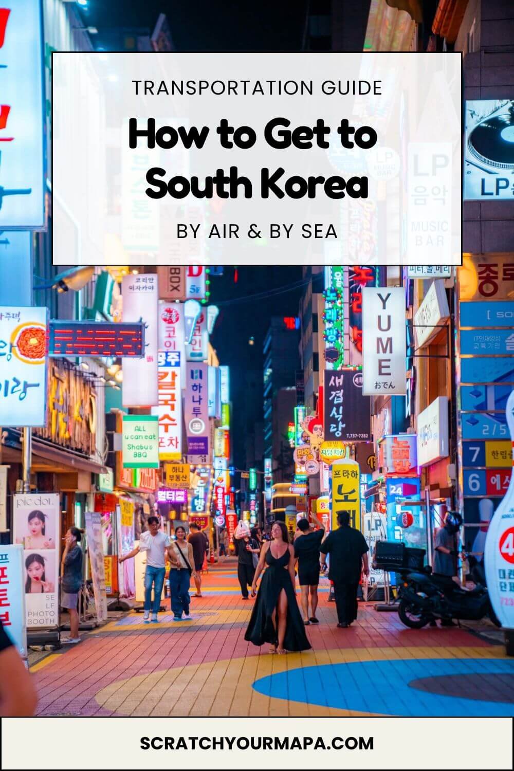 how to visit South Korea pin 