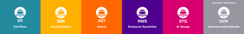 ferries in New York City lines